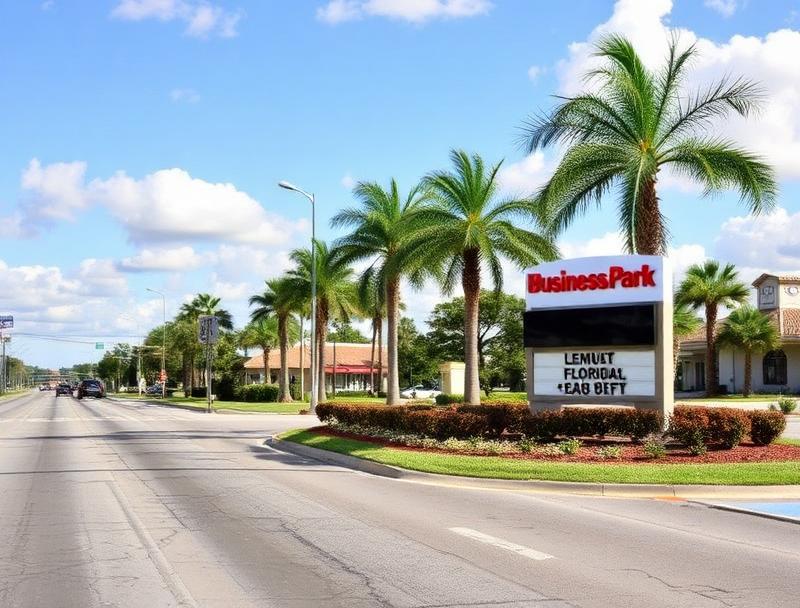 Monument signage along Semoran Boulevard